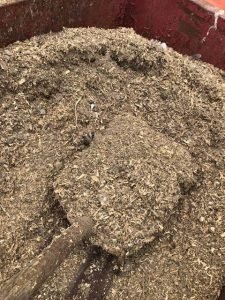 Organic chicken manure in 60kg bags from the Donguté poultry farm in Limbe